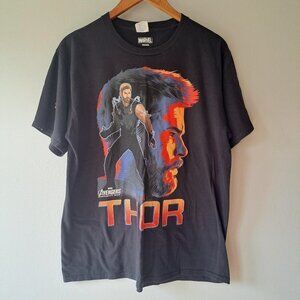 Port & Company Marvel Comic Thor Avengers Infinity War Large‎ Shirt